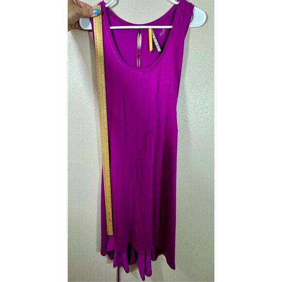 NWOT LOLE Magenta Purple Super Soft Stretch Jersey Knit Sophie Midi Dress Large - Picture 6 of 9